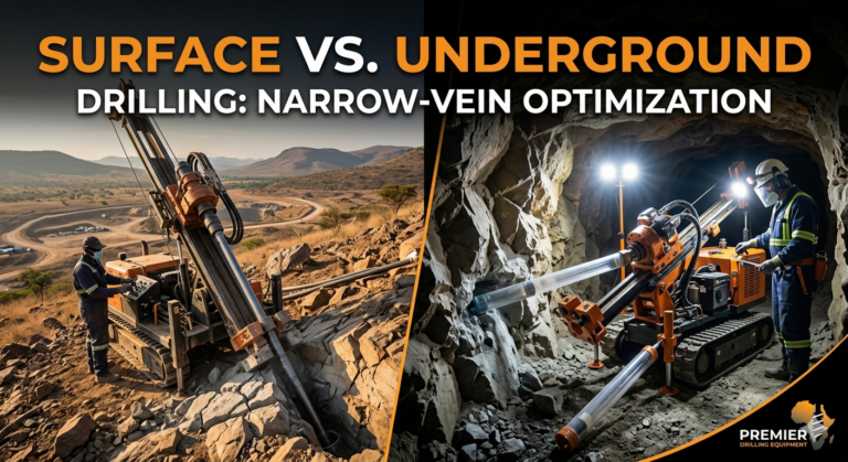 Surface vs. Underground Drill Rigs: Choosing the Optimal Footprint for Narrow-Vein Gold Exploration